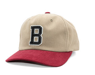 Kšiltovka Brixton - Big B Mp Cap - Sand/Burgundy