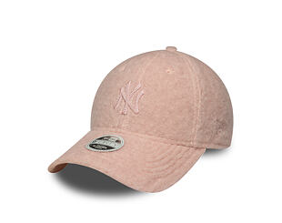 Dámská Kšiltovka New Era - MLB Winter Borg Teddy 9FORTY M-CROWN - NY Yankees - Blush Pink
