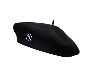 Dámský Baret New Era - MLB Wool Script Beret - NY Yankees - Black