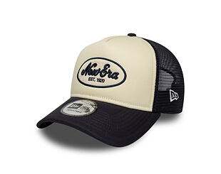 Kšiltovka New Era - Branded Oval Foam Patch 9FORTY A-Frame Trucker - Cream / Navy