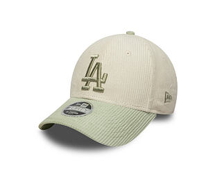 Dětská Kšiltovka New Era - MLB Cord 9FORTY M-CROWN - LA Dodgers - Cream / Soft Grass