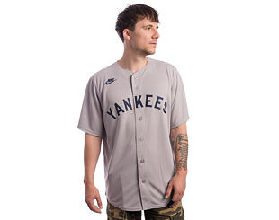 Dres Nike - MLB Men's Cooperstown Jersey - New York Yankees 1927 - Atmosphere Grey