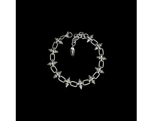 Náramek Fainz - Double Spike Bracelet - Silver