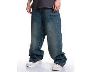 Kalhoty Ed Hardy - Mens Fireball Dragon Dirty Wash Xxtra Denim Trousers Jeans - Green Tint