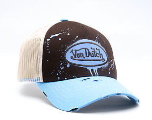 Kšiltovka Von Dutch - Baseball - Print & Embroidery - Black / Light Blue