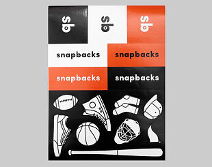 Samolepky Snapbacks.cz Bogo & Sports Orange/Black