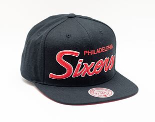 Kšiltovka Mitchell & Ness Foundation Script PHILADELPHIA 76ERS Black 6HSSMM19008-P76BLCK