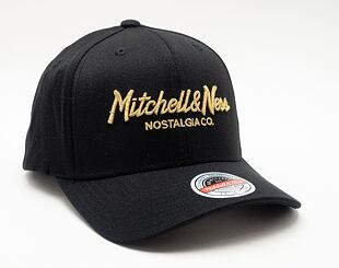 Kšiltovka Mitchell & Ness - Branded Pinscript Classic Red - Black / Gold