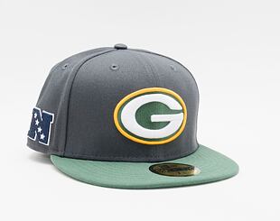 Kšiltovka New Era 59FIFTY NFL Official Team Colors Green Bay Packers Grey