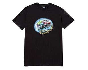 Triko HUF × Pleasures Party Line T-Shirt Black