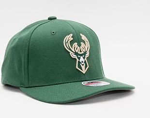 Kšiltovka Mitchell & Ness Team Ground 2.0 Stretch Snapback Milwaukee Bucks Green
