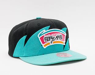 Kšiltovka Mitchell & Ness Sharktooth Snapback HWC San Antonio Spurs Black / Teal