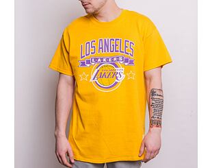Triko Mitchell & Ness 3 x Champions Lakers Tee Los Angeles Lakers Yellow