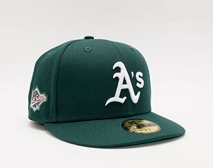 Kšiltovka New Era 59FIFTY MLB World Series 5 Oakland Athletics Fitted Dark Green