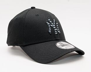 Kšiltovka New Era 9FORTY MLB Infill New York Yankees Strapback Black/Zebra