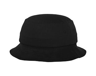 Klobouk Yupoong Flexfit Cotton Twill Bucket Hat Black