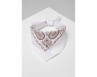 Šátek Urban Classics Bandana Wht/Brn