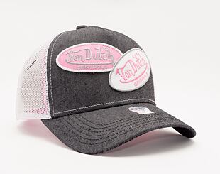 Kšiltovka Von Dutch Russel Trucker Denim Black Denim/White