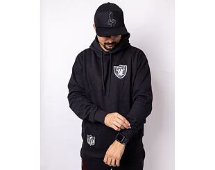 Mikina New Era NFL Half Logo Oversized Hoody Las Vegas Raiders Black/White