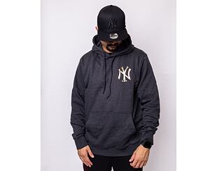 Mikina New Era MLB Foil Back Print Hoody New York Yankees Dark Grey/Metallic Gold