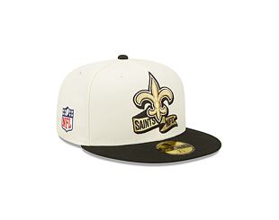 Kšiltovka New Era 59FIFTY NFL22 Sideline New Orleans Saints Off White / Team Color
