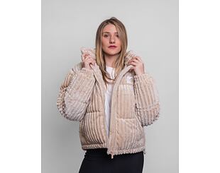 Dámská Bunda Karl Kani OG Fuzzy Corduroy Puffer Jacket off white