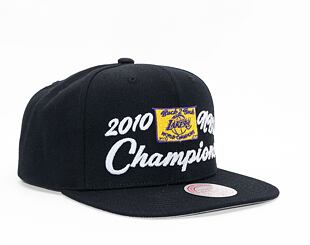 Kšiltovka Mitchell & Ness 10 NBA CHAMPS SNAPBACK HWC Los Angeles Lakers Black