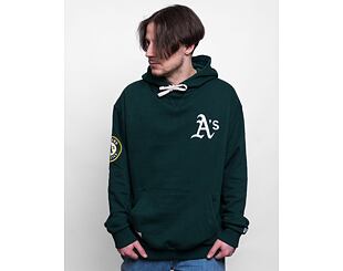 Mikina New Era Heritage Oversized Hoody Oakland Athletics Dark Green / Off White