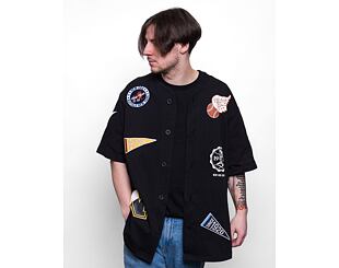 Triko New Era Heritage Patch Jersey Black / Off White