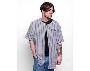 Triko New Era Pinstripe Jersey Heather Gray / Black