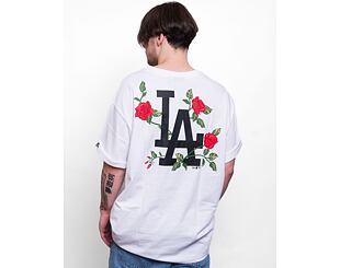 Triko New Era MLB Flowers Graphic Oversized Tee Los Angeles Dodgers Optic White / Black