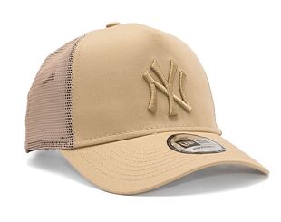 Kšiltovka New Era 9FORTY A-Frame Trucker MLB Tonal Mesh New York Yankees Oat Milk
