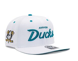 Kšiltovka '47 Brand NHL Anaheim Ducks Crosstown Pop CAPTAIN White