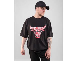 Triko New Era NBA Infill Logo Oversized Tee Chicago Bulls Black / Red