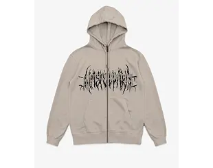 Mikina Wasted Paris Hoodie Zip Iron Bliss Sand