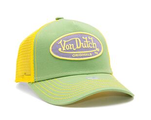 Kšiltovka Von Dutch Trucker Boston Green/Yellow