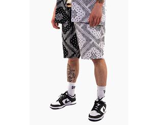 Kraťasy Karl Kani Small Signature Paisley Block Resort Shorts black/white