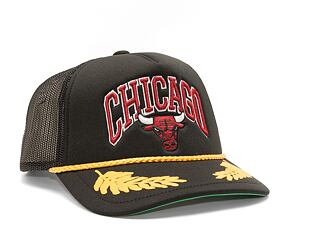 Kšiltovka Mitchell & Ness NBA Gold Leaf Trucker Bulls Black