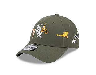 Kšiltovka New Era 9FORTY MLB Koi Fish Chicago White Sox New Olive / Optic White