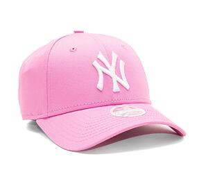 Dámská Kšiltovka New Era 9FORTY Womens MLB League Essential New York Yankees Wild Rose / White