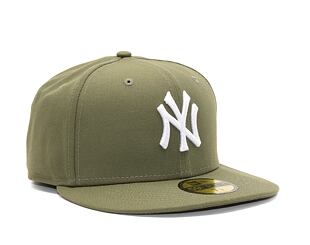 Kšiltovka New Era - MLB Essential 59FIFTY - NY Yankees - New Olive / White