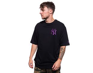 Triko New Era League Essentials Oversized Tee New York Yankees Black / Purple Nitro