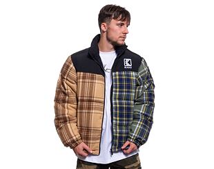 Flanelová Péřová Bunda Karl Kani OG Flannel Block Puffer Jacket multicolor