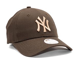 Dámská Kšiltovka New Era 9FORTY Womens MLB League Essential New York Yankees Dark Brown / Camel