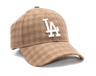 Kšiltovka New Era 9FORTY MLB Flannel Los Angeles Dodgers Camel / White