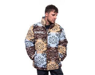 Bunda Karl Kani Retro Paisley Corduroy Puffer Jacket lt. blue/multicolor