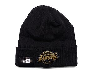 Kulich New Era NBA Metallic Badge Beanie Los Angeles Lakers Black / Metallic Gold