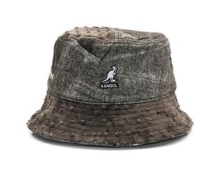 Klobouk Kangol - Denim Mashup Bucket - Black Trompe L'Oeil
