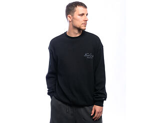 Mikina New Era - Branded Waffle Oversized Crewneck - Black