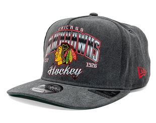 Kšiltovka New Era -  9FIFTY A-Frame NHL Washed - Chicago Blackhawks - Black